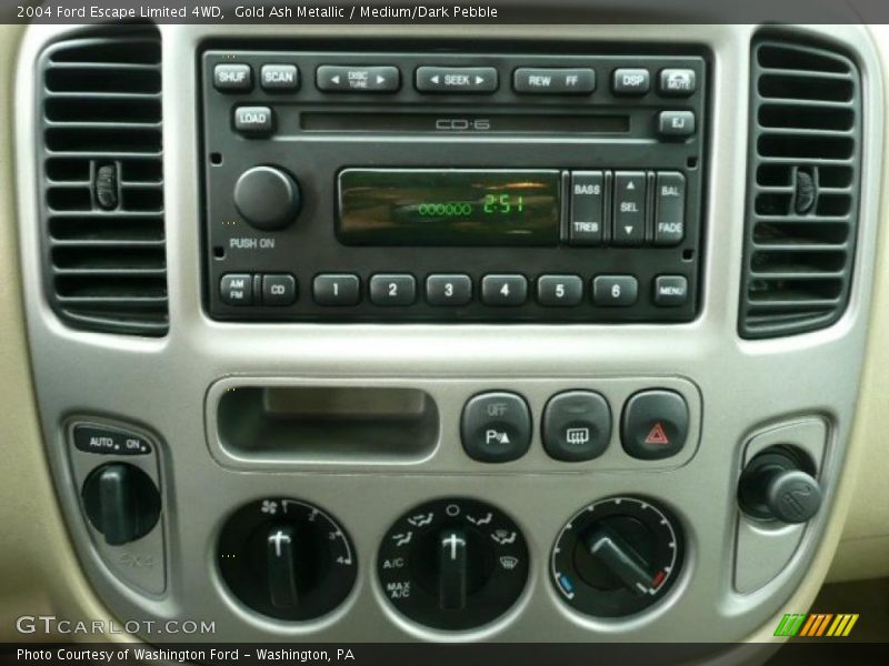 Gold Ash Metallic / Medium/Dark Pebble 2004 Ford Escape Limited 4WD
