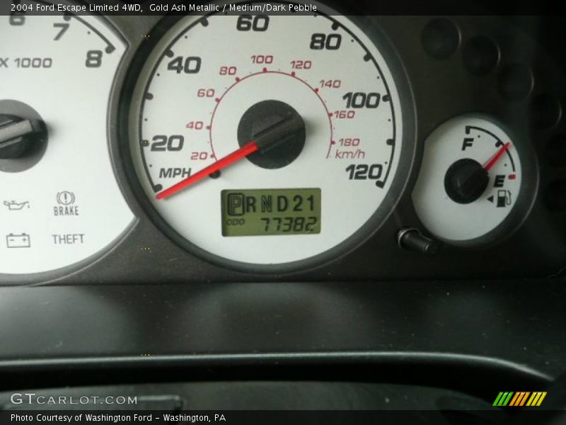 Gold Ash Metallic / Medium/Dark Pebble 2004 Ford Escape Limited 4WD