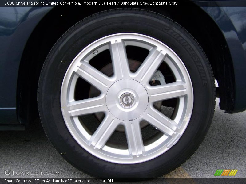 Modern Blue Pearl / Dark Slate Gray/Light Slate Gray 2008 Chrysler Sebring Limited Convertible