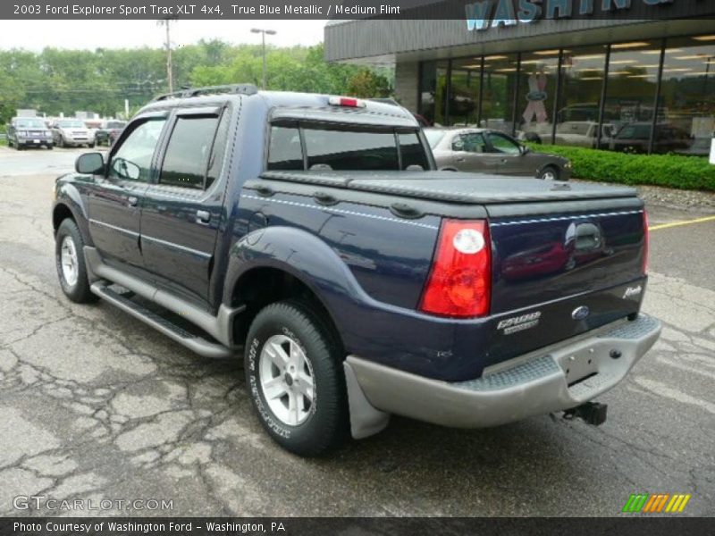 True Blue Metallic / Medium Flint 2003 Ford Explorer Sport Trac XLT 4x4