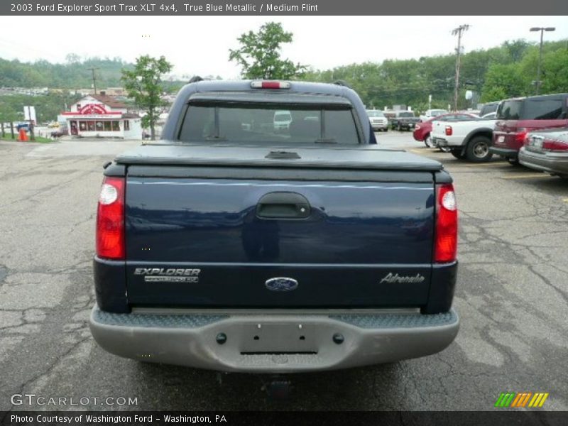 True Blue Metallic / Medium Flint 2003 Ford Explorer Sport Trac XLT 4x4
