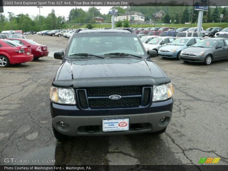 True Blue Metallic / Medium Flint 2003 Ford Explorer Sport Trac XLT 4x4