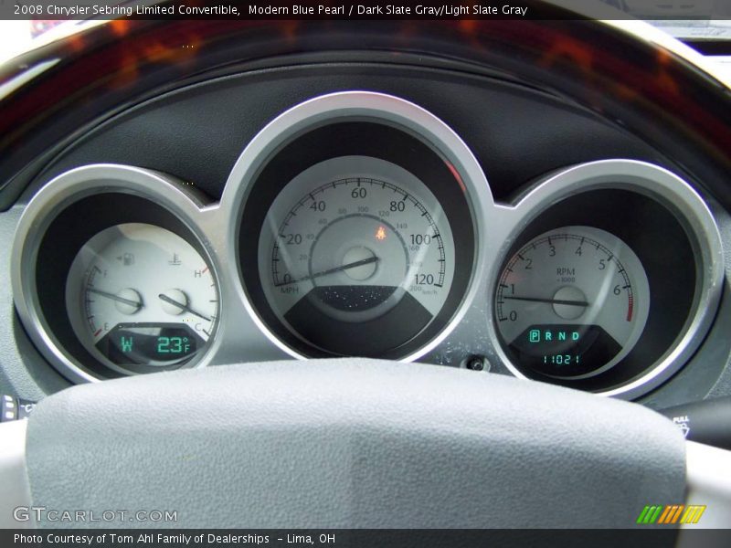 Modern Blue Pearl / Dark Slate Gray/Light Slate Gray 2008 Chrysler Sebring Limited Convertible