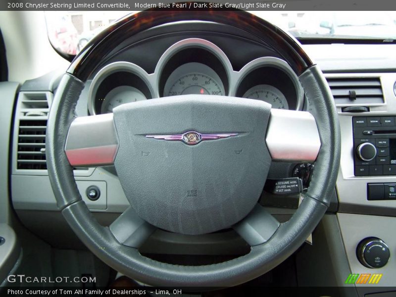 Modern Blue Pearl / Dark Slate Gray/Light Slate Gray 2008 Chrysler Sebring Limited Convertible