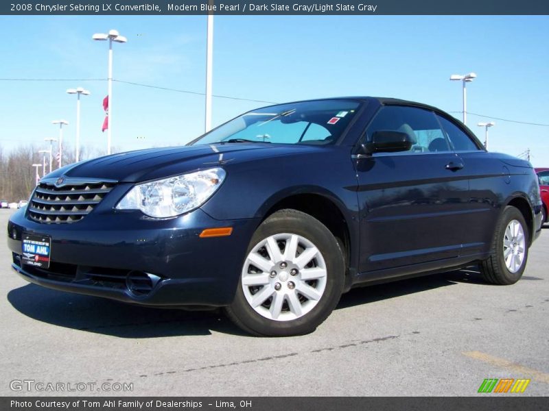 Modern Blue Pearl / Dark Slate Gray/Light Slate Gray 2008 Chrysler Sebring LX Convertible