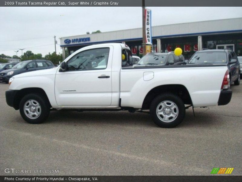 Super White / Graphite Gray 2009 Toyota Tacoma Regular Cab