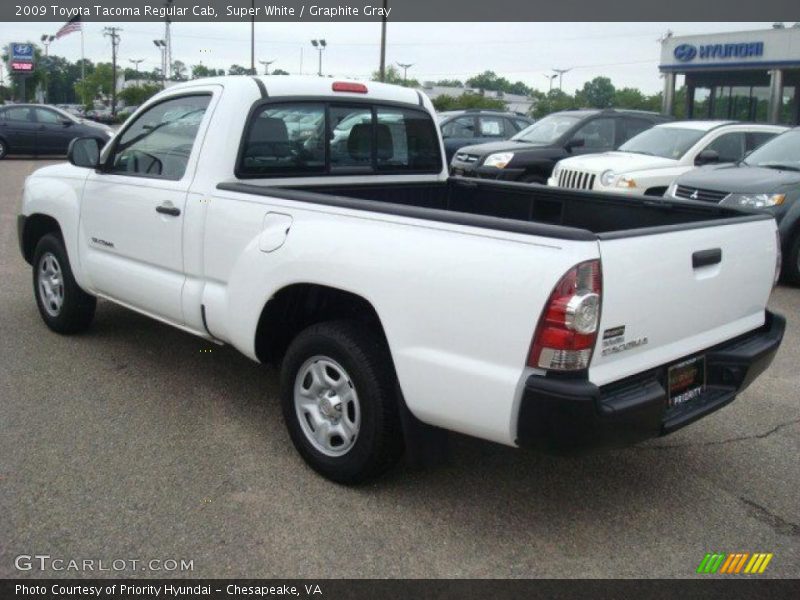 Super White / Graphite Gray 2009 Toyota Tacoma Regular Cab