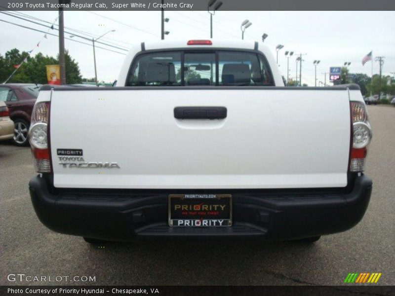 Super White / Graphite Gray 2009 Toyota Tacoma Regular Cab