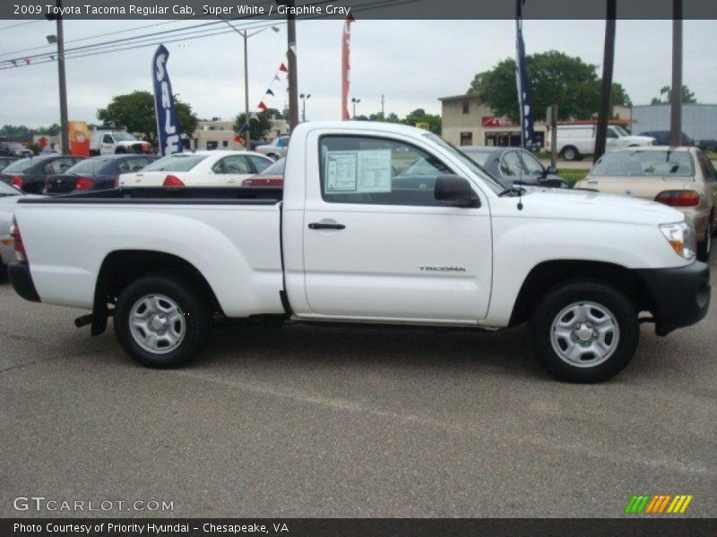 Super White / Graphite Gray 2009 Toyota Tacoma Regular Cab