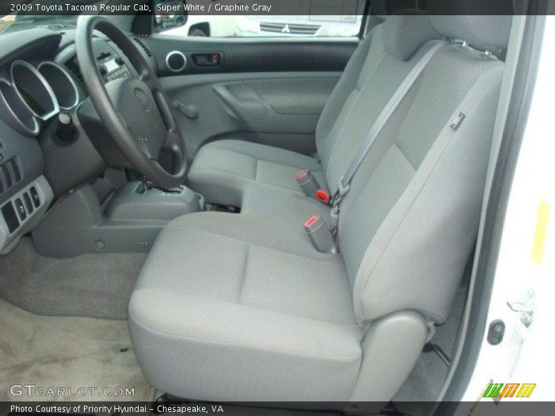 Super White / Graphite Gray 2009 Toyota Tacoma Regular Cab