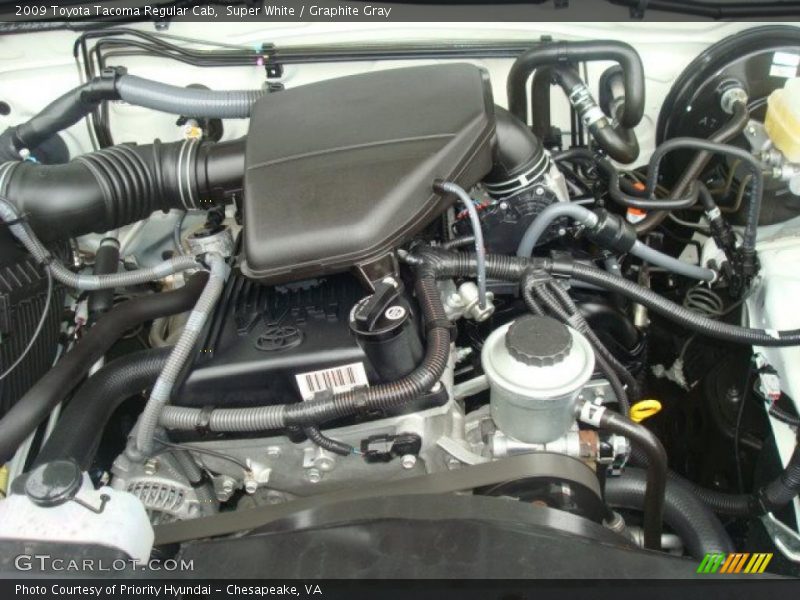 Super White / Graphite Gray 2009 Toyota Tacoma Regular Cab