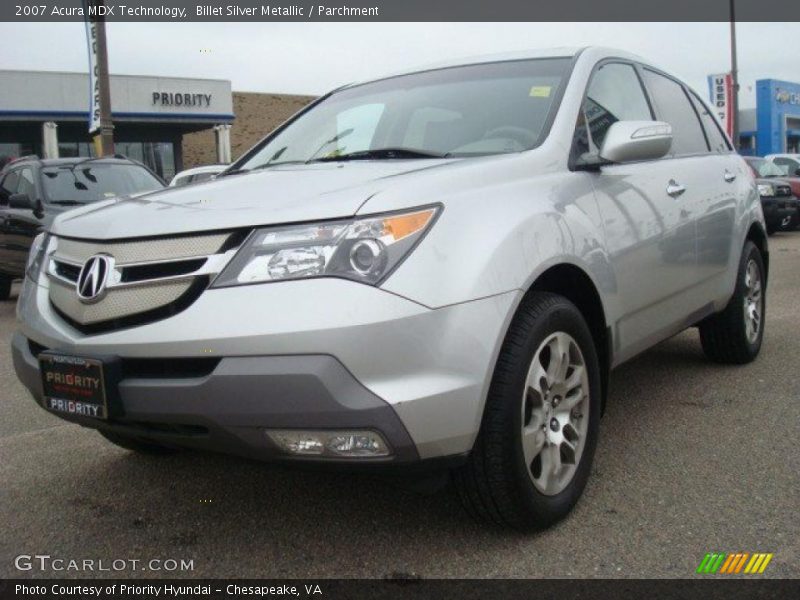 Billet Silver Metallic / Parchment 2007 Acura MDX Technology