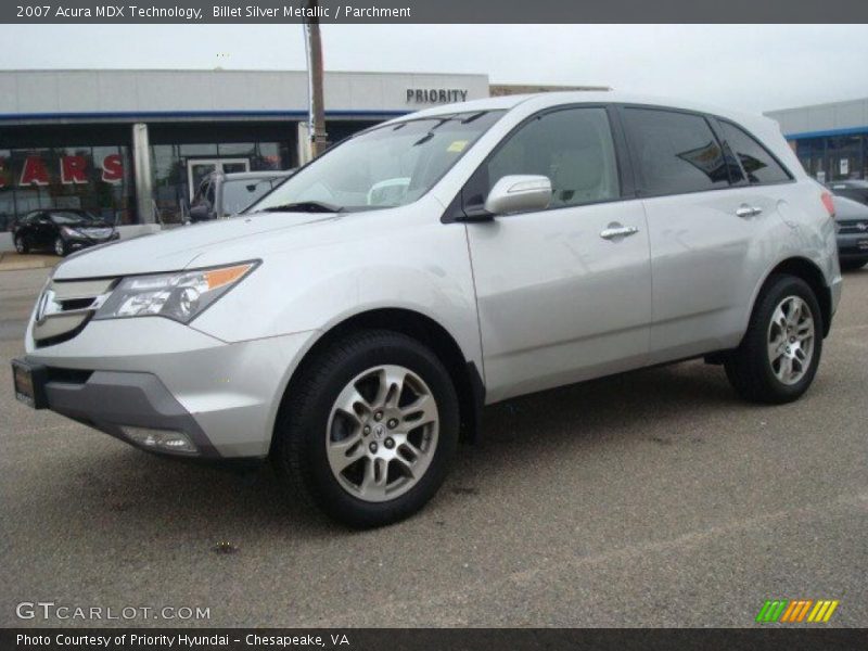 Billet Silver Metallic / Parchment 2007 Acura MDX Technology