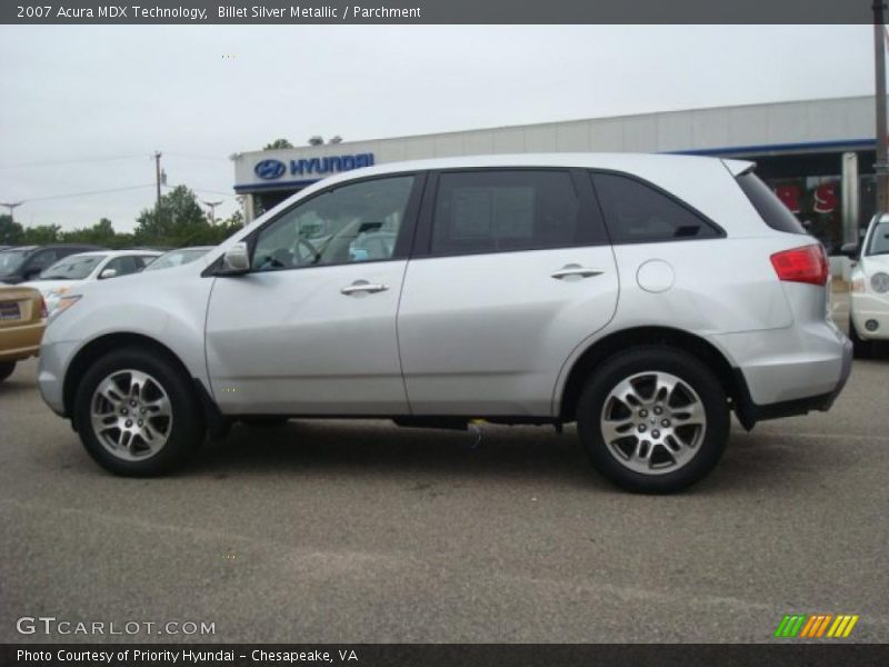 Billet Silver Metallic / Parchment 2007 Acura MDX Technology