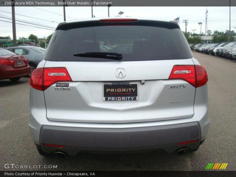 Billet Silver Metallic / Parchment 2007 Acura MDX Technology