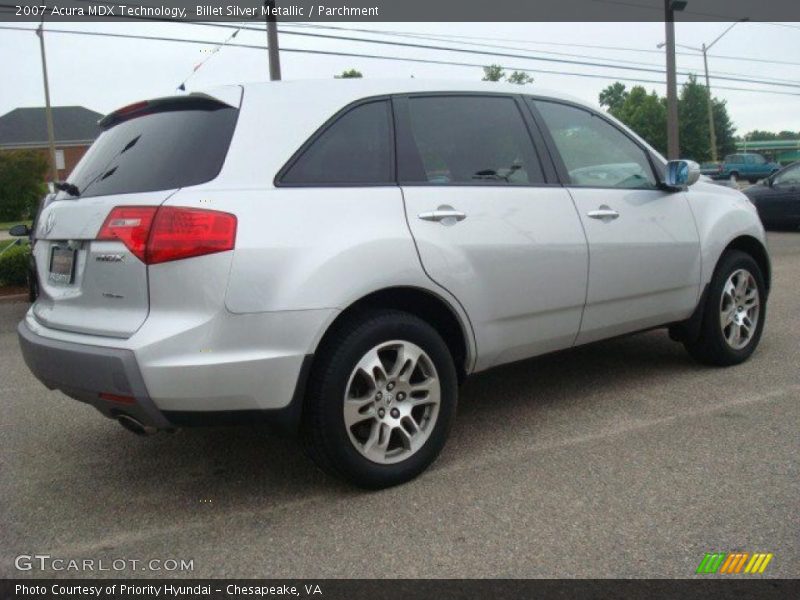 Billet Silver Metallic / Parchment 2007 Acura MDX Technology