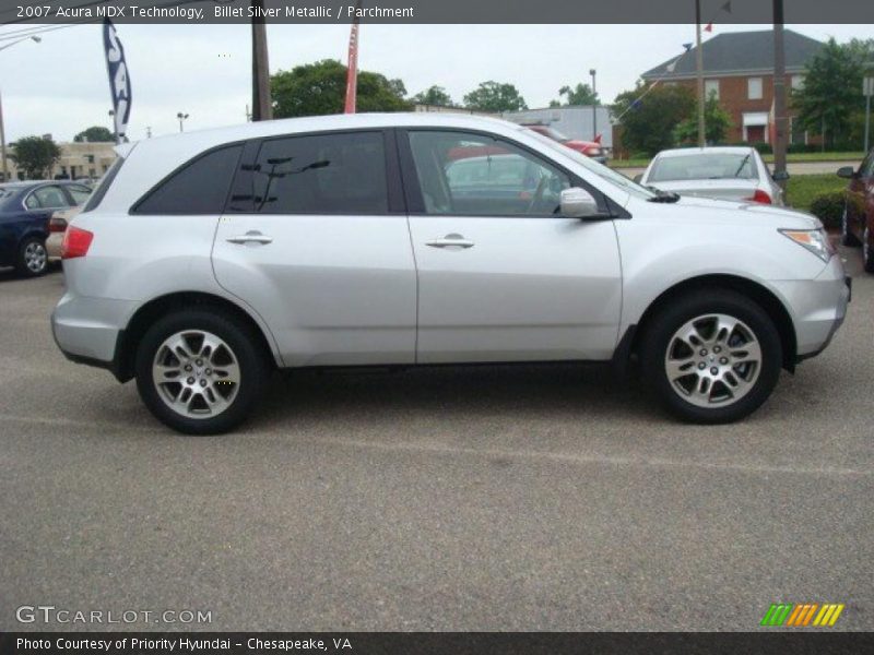 Billet Silver Metallic / Parchment 2007 Acura MDX Technology