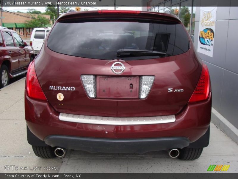 Merlot Pearl / Charcoal 2007 Nissan Murano S AWD