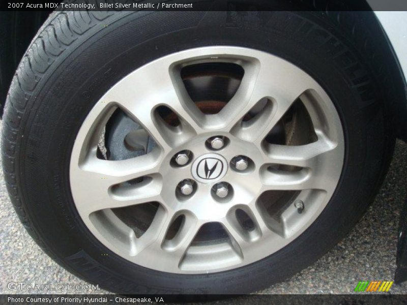 Billet Silver Metallic / Parchment 2007 Acura MDX Technology
