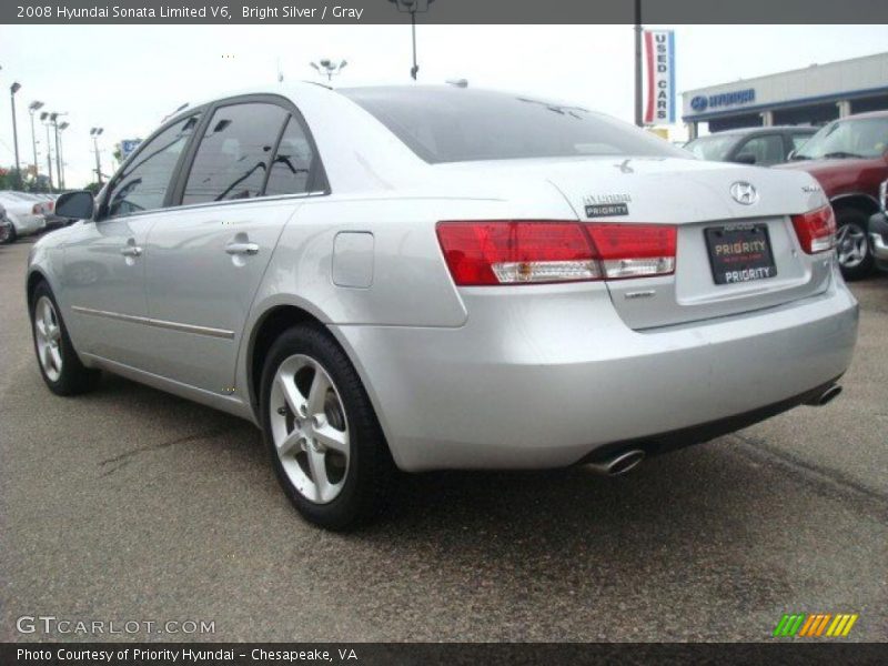 Bright Silver / Gray 2008 Hyundai Sonata Limited V6