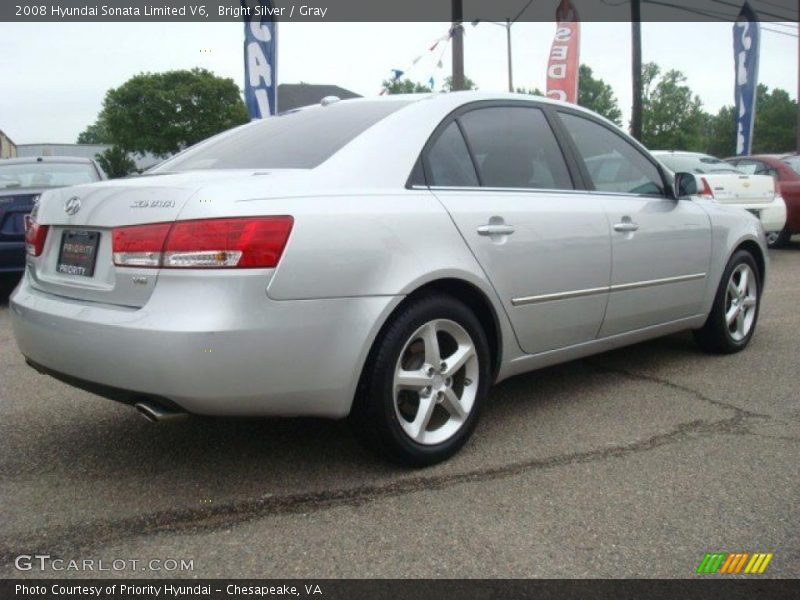Bright Silver / Gray 2008 Hyundai Sonata Limited V6