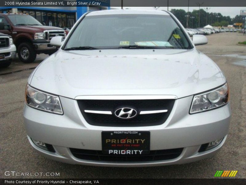 Bright Silver / Gray 2008 Hyundai Sonata Limited V6