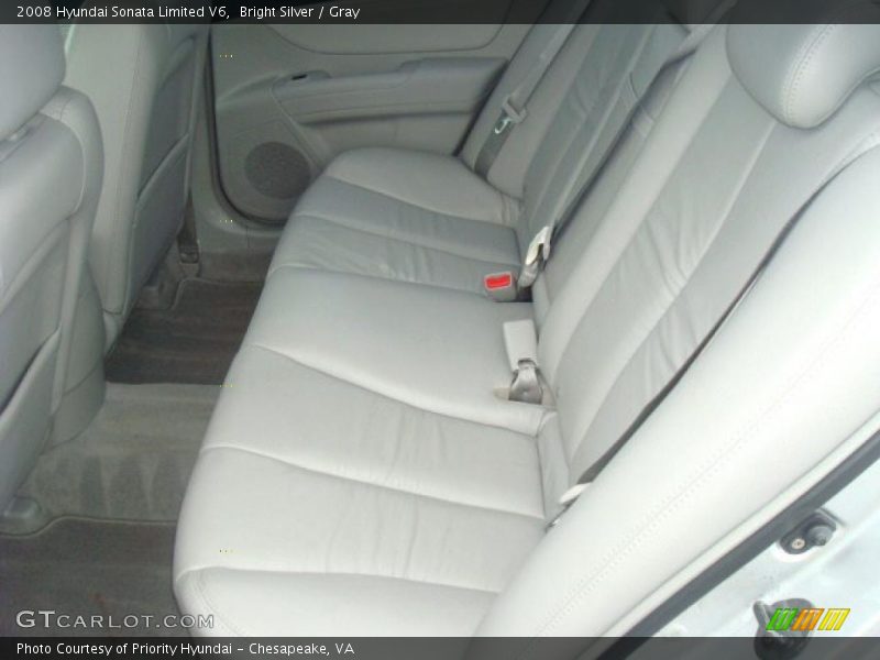 Bright Silver / Gray 2008 Hyundai Sonata Limited V6