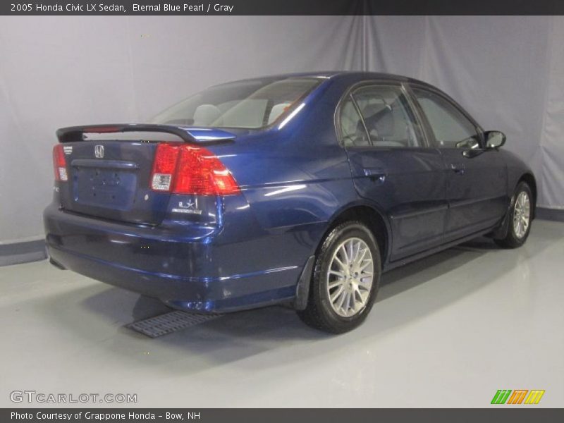 Eternal Blue Pearl / Gray 2005 Honda Civic LX Sedan