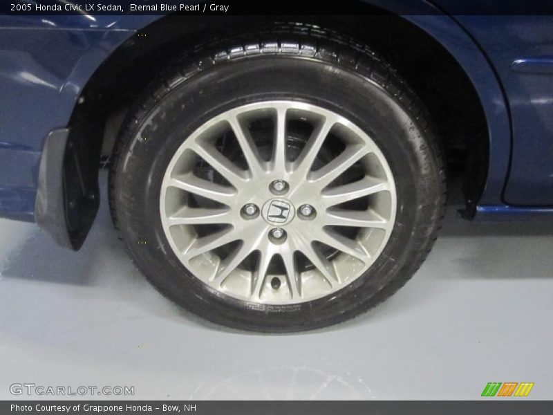 Eternal Blue Pearl / Gray 2005 Honda Civic LX Sedan