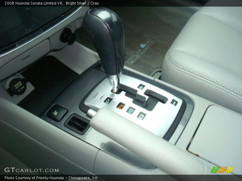 Bright Silver / Gray 2008 Hyundai Sonata Limited V6