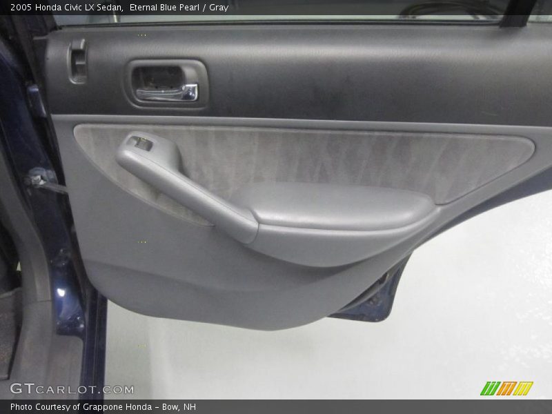 Eternal Blue Pearl / Gray 2005 Honda Civic LX Sedan