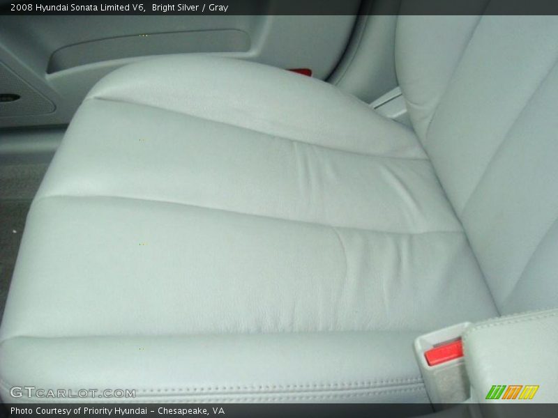 Bright Silver / Gray 2008 Hyundai Sonata Limited V6