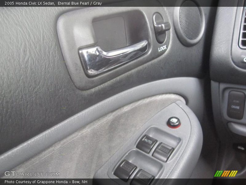 Eternal Blue Pearl / Gray 2005 Honda Civic LX Sedan
