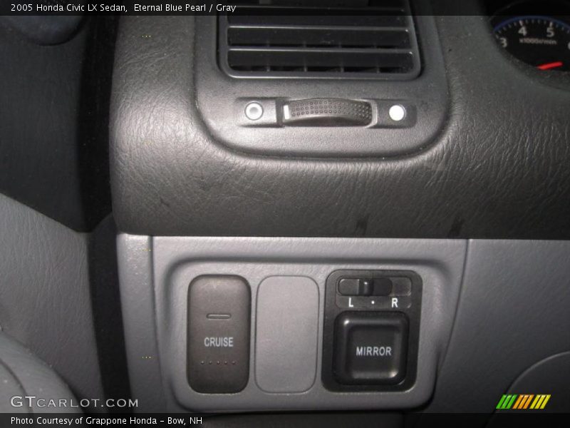 Eternal Blue Pearl / Gray 2005 Honda Civic LX Sedan