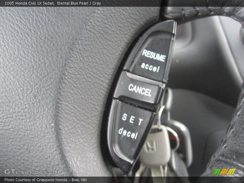 Eternal Blue Pearl / Gray 2005 Honda Civic LX Sedan