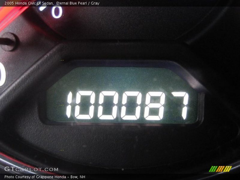 Eternal Blue Pearl / Gray 2005 Honda Civic LX Sedan