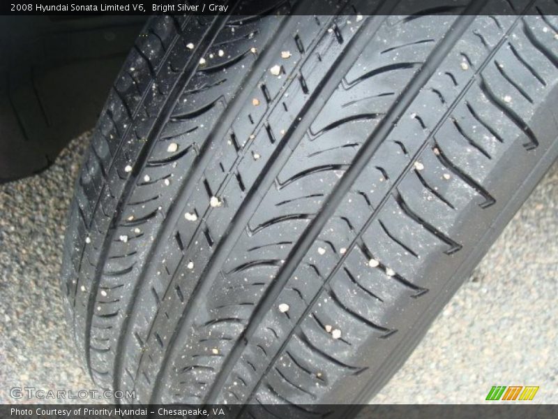 Bright Silver / Gray 2008 Hyundai Sonata Limited V6