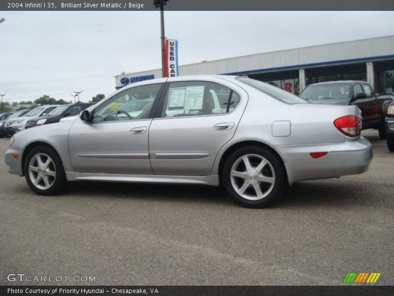Brilliant Silver Metallic / Beige 2004 Infiniti I 35