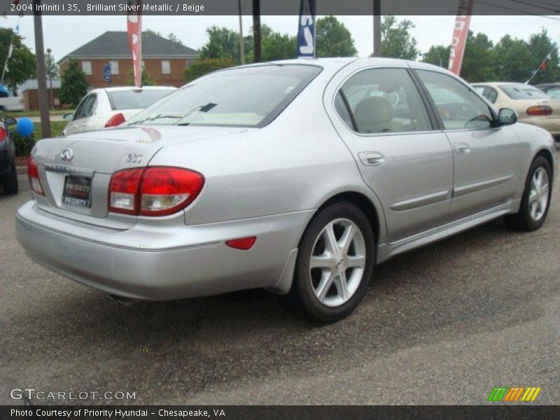 Brilliant Silver Metallic / Beige 2004 Infiniti I 35