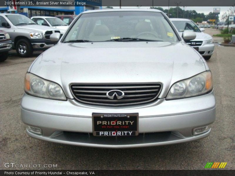 Brilliant Silver Metallic / Beige 2004 Infiniti I 35