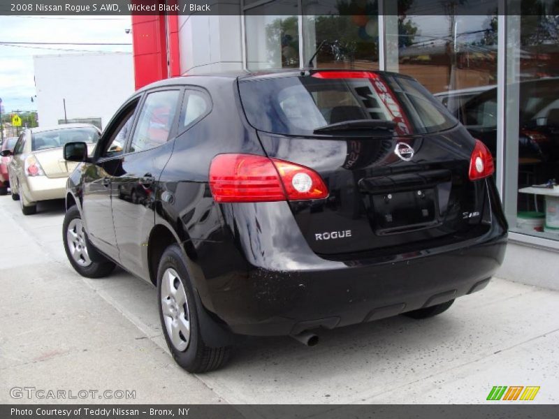 Wicked Black / Black 2008 Nissan Rogue S AWD