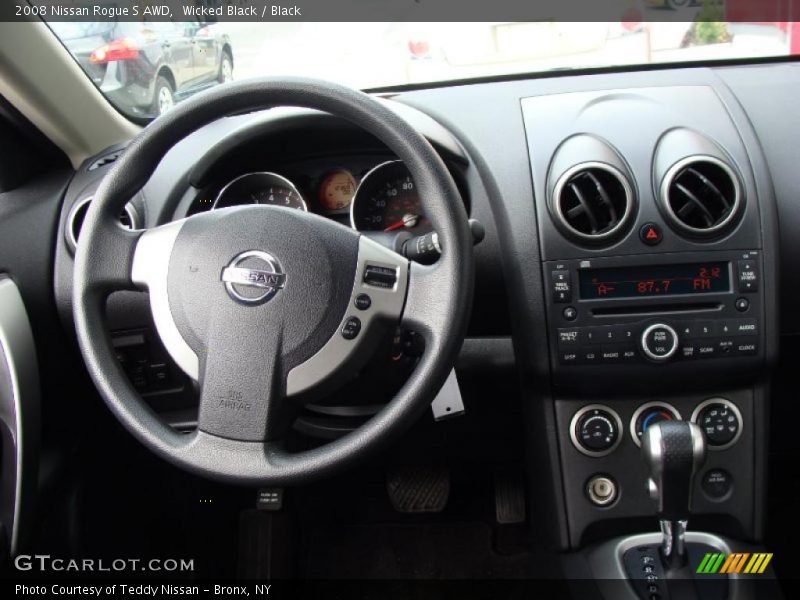 Wicked Black / Black 2008 Nissan Rogue S AWD