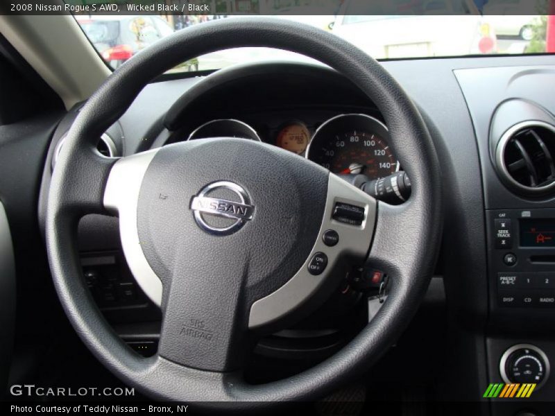 Wicked Black / Black 2008 Nissan Rogue S AWD