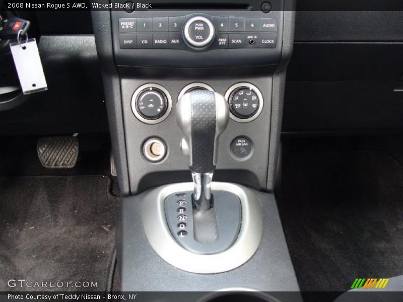 Wicked Black / Black 2008 Nissan Rogue S AWD