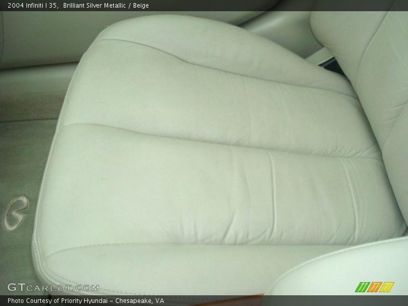 Brilliant Silver Metallic / Beige 2004 Infiniti I 35