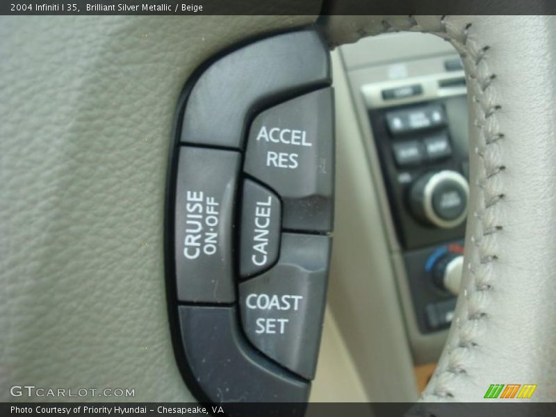 Brilliant Silver Metallic / Beige 2004 Infiniti I 35