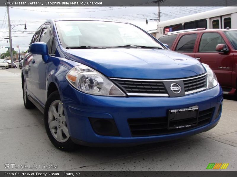 Sapphire Blue Metallic / Charcoal 2007 Nissan Versa SL