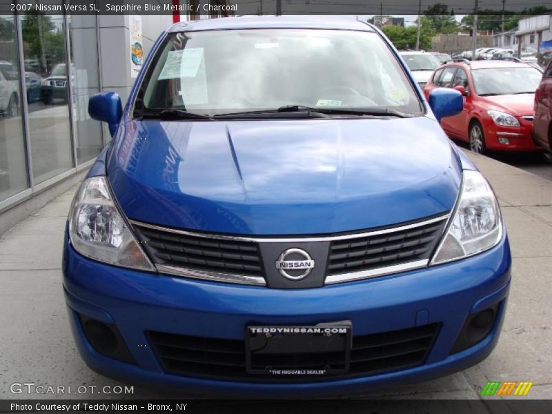 Sapphire Blue Metallic / Charcoal 2007 Nissan Versa SL
