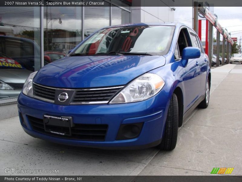 Sapphire Blue Metallic / Charcoal 2007 Nissan Versa SL