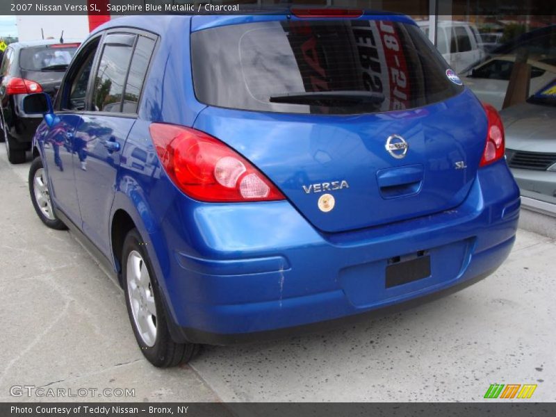 Sapphire Blue Metallic / Charcoal 2007 Nissan Versa SL